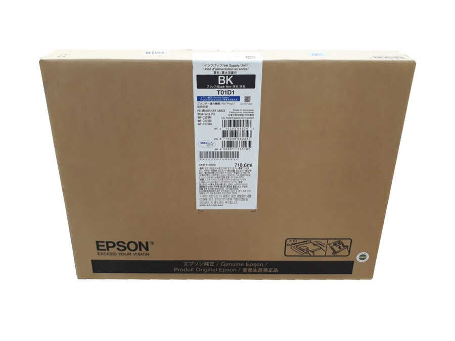 EPSON C13T01D100 WORK FORCE Pro WF C529R – C579R Black Siyah XXXL - T01D1 Orijinal Mürekkep Kartuş Ink Supply Unit 50,000 Sayfa