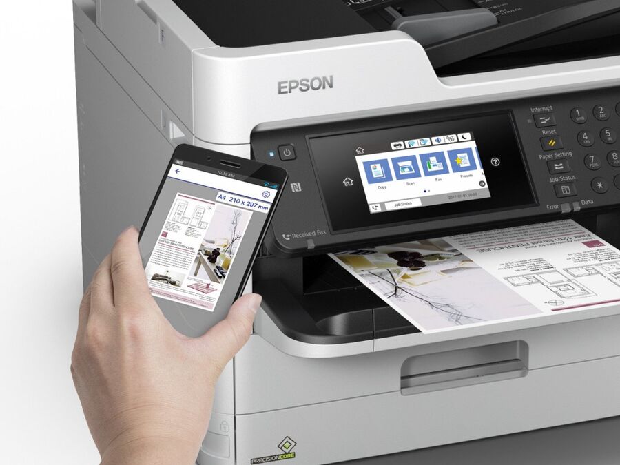 EPSON C11CG77401 WFC579RDWF ÇOK FONKSİYONLU NETWORK -WİFİ - DUBLEKS - FAKS -RENKLİ İNKJET - YAZICI A4 - 24 SAYFA RENKLİ - 24 SAYFA SİYAH BEYAZ BASKI HIZI