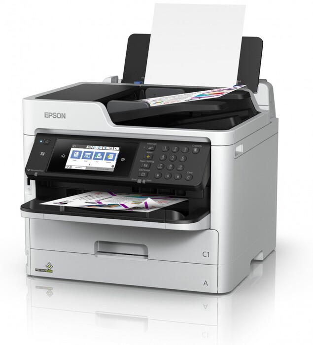 EPSON C11CG77401 WFC579RDWF ÇOK FONKSİYONLU NETWORK -WİFİ - DUBLEKS - FAKS -RENKLİ İNKJET - YAZICI A4 - 24 SAYFA RENKLİ - 24 SAYFA SİYAH BEYAZ BASKI HIZI - Thumbnail