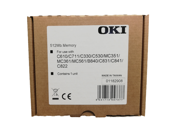 OKI 01182908 BELLEK ÜNİTESİ RAM-512MB-MC562-C600-C700-B721-B731-B840-ES5462-MFP-ES6400 ES7131-ES7400-ES8140-Pro6410 NeonColor-Pro7411WT- Pro8432WT C800- SERİSİ RAM-512MB - Thumbnail