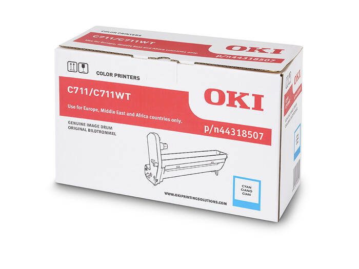 OKI - OKI 44318507 C711 C711WT MAVİ DRUM ÜNİTESİ - YAZICI GÖRÜNTÜLEME SİLİNDİRİ - 20,000 SAYFA