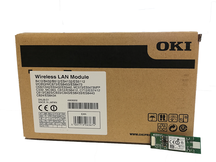 OKI 45830202 WİFİ YAZICI KABLOSUZ BAĞLANTI ARABİRİMİ KARTI-B412-B432-B512-ES4132-MC853-MC873-ES8453-ES8473-C532-C542-ES5432-ES5442-MC563-MC573-ES5463-ES5473-C332-MC363-C612-ES6412-C712-ES7412-C813-C823-C833-C843-ES8443-C824-ES8434-MC883-ES8483-Pro843