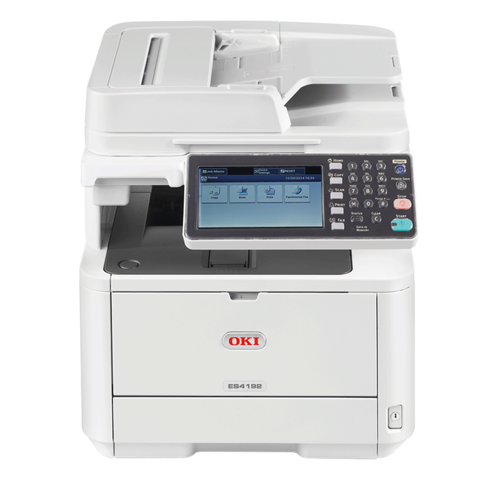 OKI - OKI 45762132 ES4192dn MFP A4 ÇOK FONKSİYONLU SİYAH BEYAZ LAZER YAZICI-NETWORK-TARAYICI-FOTOKOPİ-FAKS-DUBLEX 40 SAYFA BASKI HIZI