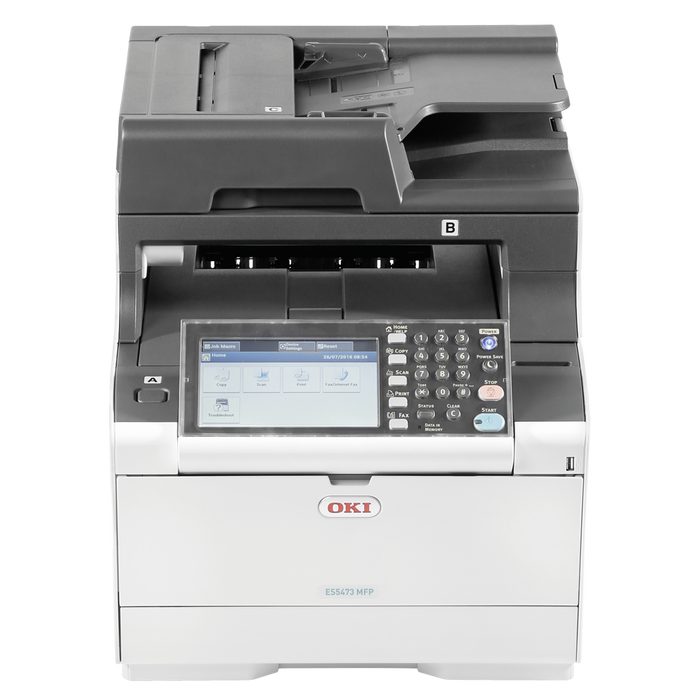 OKI - OKI 46357122 ES5473dn MFP A4 RENKLİ ÇOK FONKSİYONLU LED YAZICI-RENKLİ-SİYAH BEYAZ BASKI 30 SAYFA BASKI HIZI