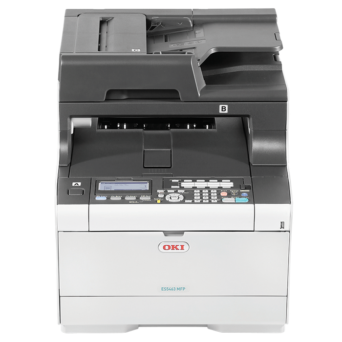 OKI - OKI 46357142 ES5463dn MFP A4 RENKLİ ÇOK FONKSİYONLU LED YAZICI-RENKLİ-SİYAH BEYAZ BASKI 30 SAYFA BASKI HIZI