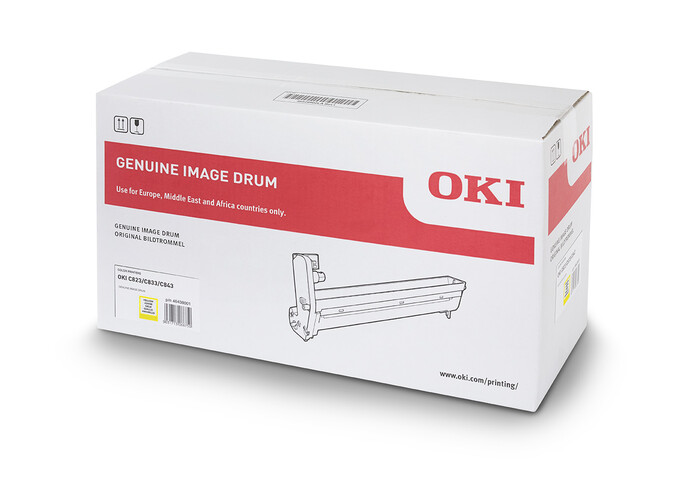 OKI - OKI 46438001 SARI DRUM C823-C833-C843 - YELLOW DRUM - YAZICI GÖRÜNTÜLEME SİLİNDİRİ - 30,000 SAYFA