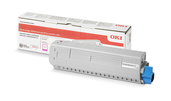 OKI - OKI 46443114 KIRMIZI TONER C833-C843 - MAGENTA TONER - 10,000 SAYFA