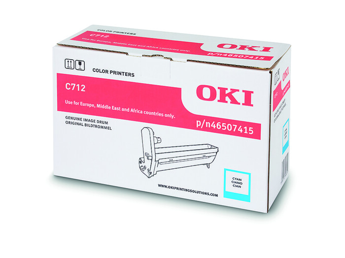 OKI - OKI 46507415 C712 MAVİ DRUM ÜNİTESİ - YAZICI GÖRÜNTÜLEME SİLİNDİRİ - C712 - 30,000 SAYFA